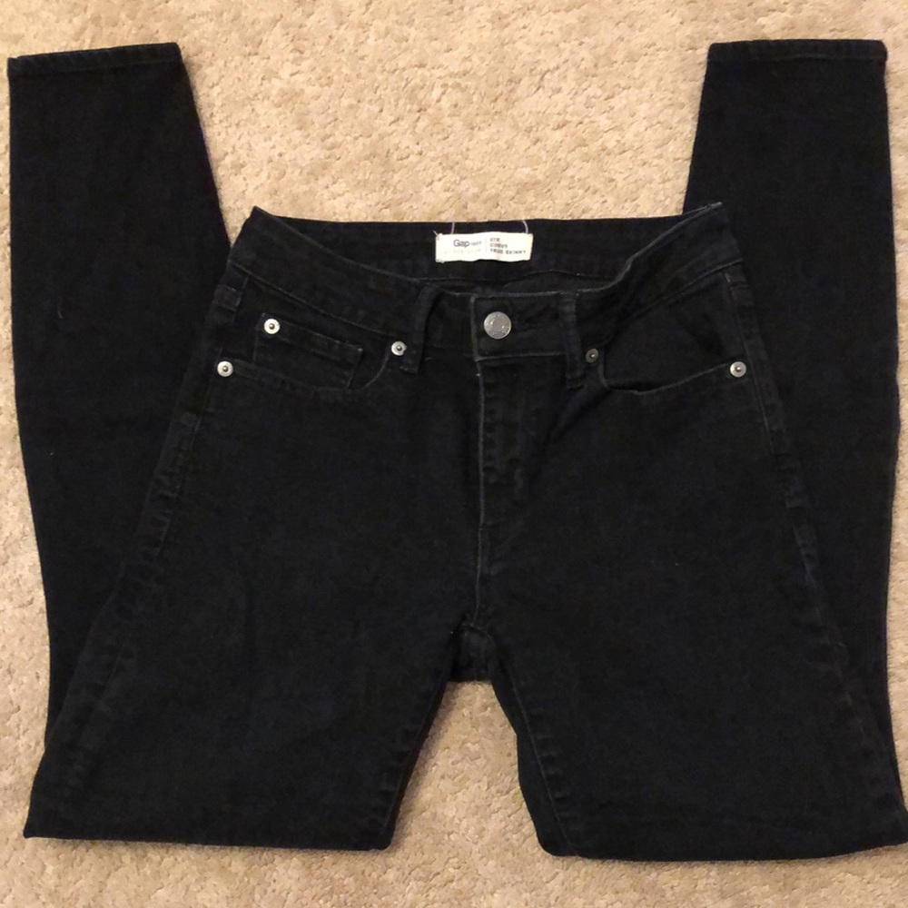 GAP True Skinny curvy black jeans